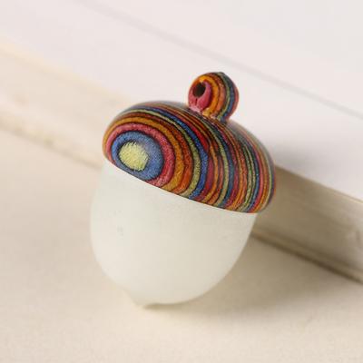 1Pcs Luminous Mini Pill Box Case Wood Bottle Holder Rescue Container