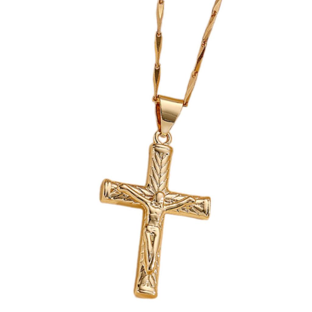 Elegant Crosses Necklace Charm Pendant Comfort Fits with Adjustable Length Chain for Everyday Wear