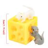 Cute Cheese Mouse Creative Tricky Scary Pinch Music Decompression Toy