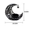 Moon Candle Holder Metal Christmas Decoration Romantic Light Luxury Wedding Table Tea Light Cup Stand INS Style Home Decor