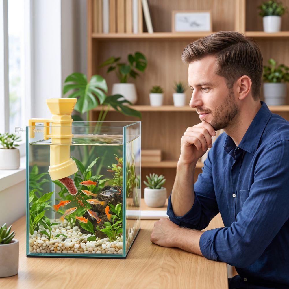Fixed-point Feeding Pacifier Fish Feeder Wall Hanging Floating Food Tray Aquarium Accessory