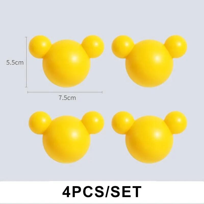 

4 шт. Маленький Медвежонок Крючок Ключ Зонт Полотенце Кепка Вешалка Крючки Настенная Украшение Животное Стойка Самоклеящаяся Дверь Общежития