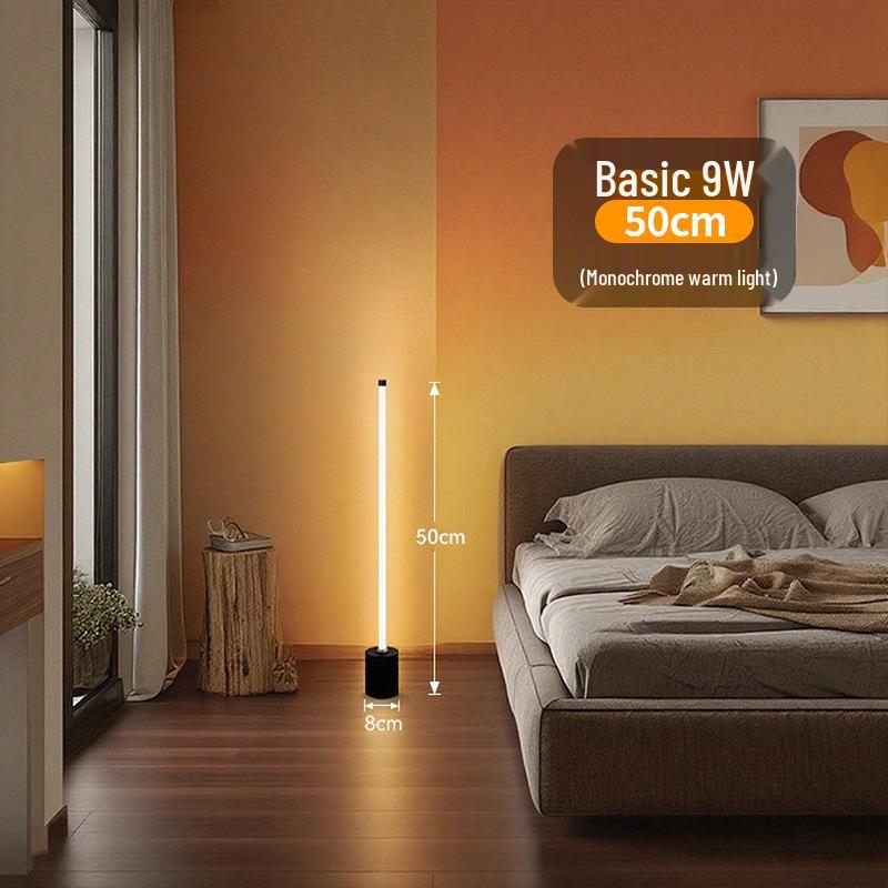 Smart LED Floor Lamp with Voice Control and Remote for Bedroom and Living Room