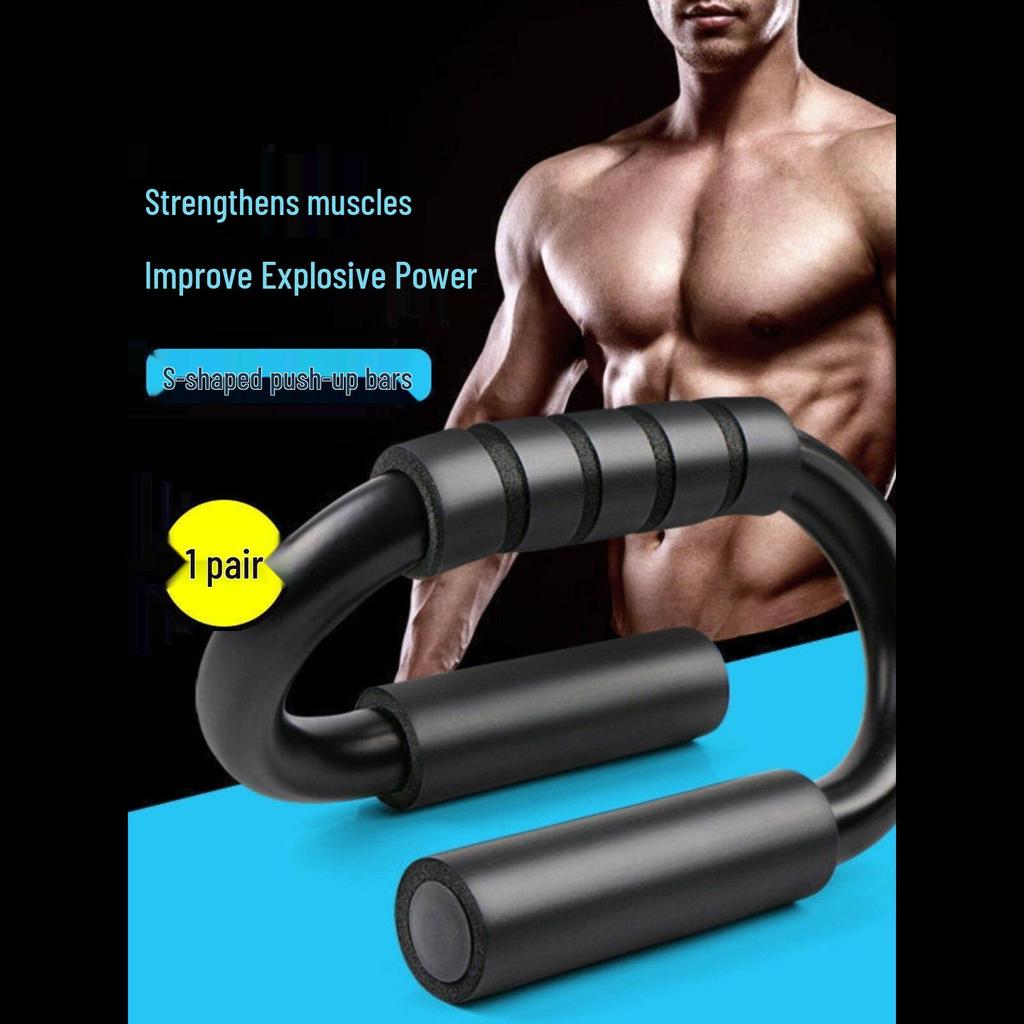 S-Shaped Push-Up Stand for Men - Arm, Chest, and Abdominal Muscle Trainer Fitness Equipment