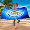 Fc Crest Design Printed Microfiber Beach Towel, Soft And Absorbent, Quick-Dry, Ideal for Summer Travel, Beach Essential, Swimming Pool