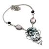 Natural Tree Agate, Quartz 925 Sterling Silver Jewelry Necklace 18" ASN-6114