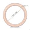 2x Gymnastics Rings Gift Wood Training Ring for Park Hotel Fitness Equipment 28MM