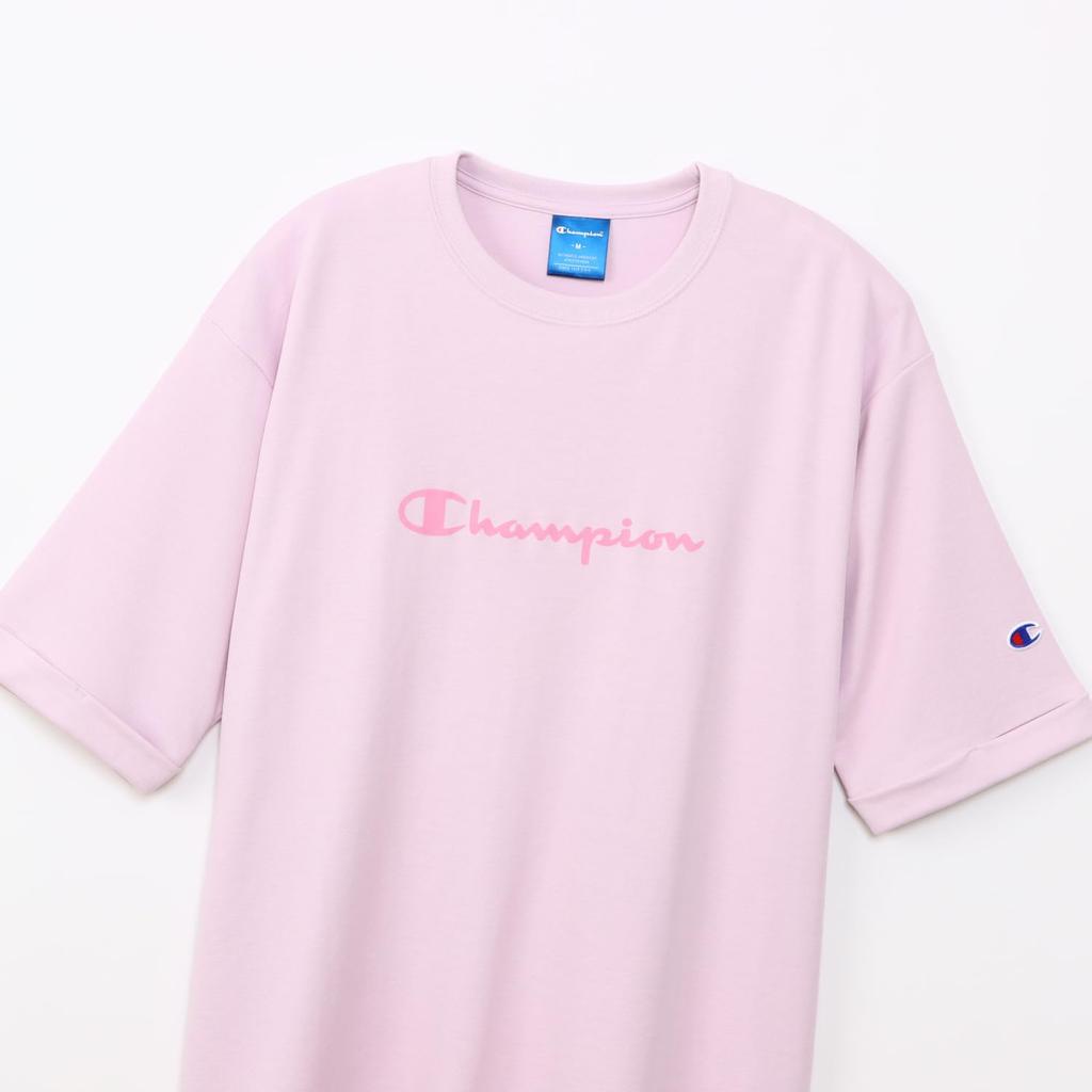 Champion Sports Cherry Short Round UV Heat Rubber Print Women's T-Shirt, CW-BS309, Pink, Sleeve, Neck, Quick-Drying, Stretch, Protection, Shielding,