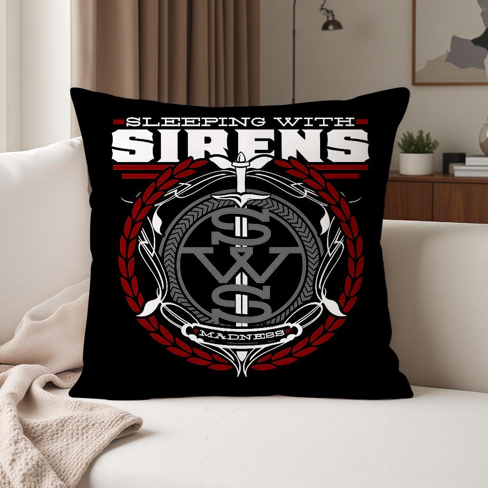 Music Group S-Sleeping W-With S-Sirens Pillow Case Suitable For Bedrooms Living Rooms Cars Home Decoration