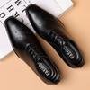 Goodyear Handmade Leather Men'S Oxford Dress Shoes Cowhide Leather Shoes Wingtip Brogue Mixed Color Formal Men'S Shoes