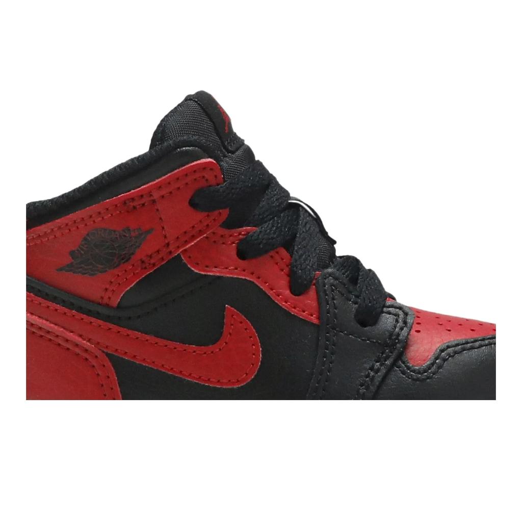 Air Jordan 1 Mid Toddler 'Banned' (Unisex) Black / University Red / Black / White Toddler Shoes 640735 074