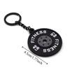 Simulation Barbell Plates Keyring Dumbbell Fitness Series Pendant  Bodybuilder