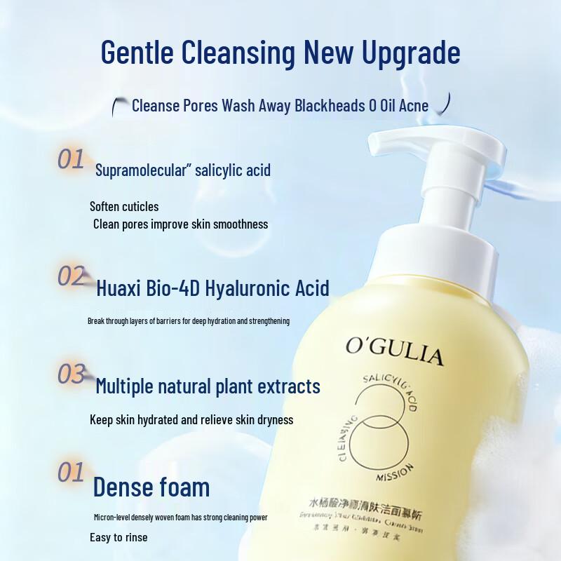 Aguliah Salicylic Acid Purifying Facial Cleansing Mousse