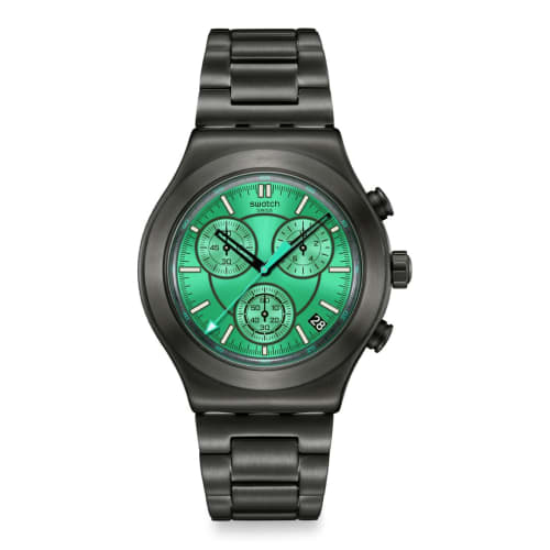 

Чоловічий годинник Swatch Obsessesively Obsidian YVM407G, Чорний