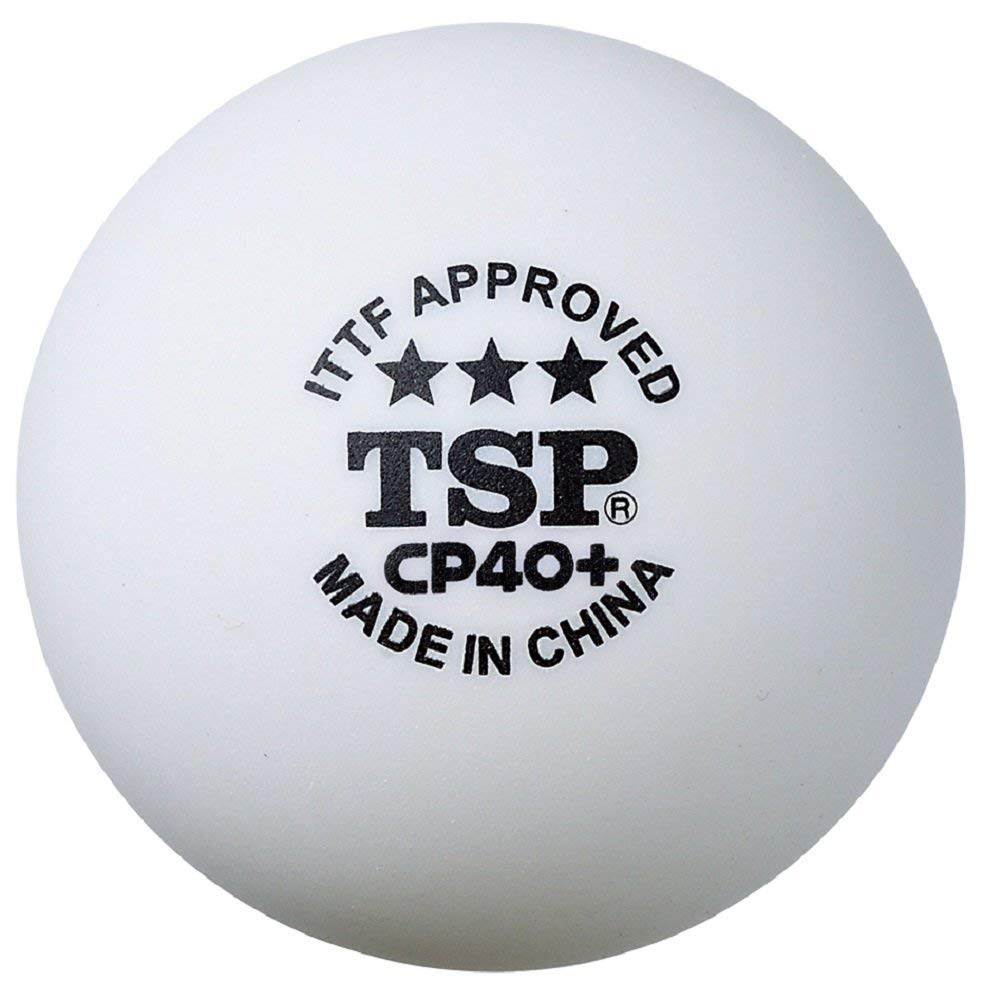 

TSP Table Tennis Pack of 3 CP40+ 3-Star Balls, (Product Code 014049)