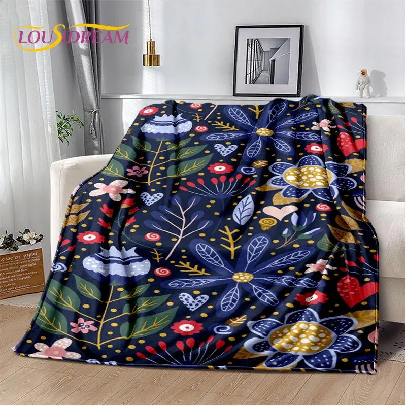 Plantain Leaf Tropical Plant Leaf Soft Plush Blanket,Flannel Blanket Throw Blanket for Living Room Bedroom Bed Sofa Picnic Cover