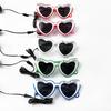 Wireless Led Just Married Glasses Wedding Bridal Shower Favors Glasses Set El Heart Shaped Sunglasses For Lovers Couple