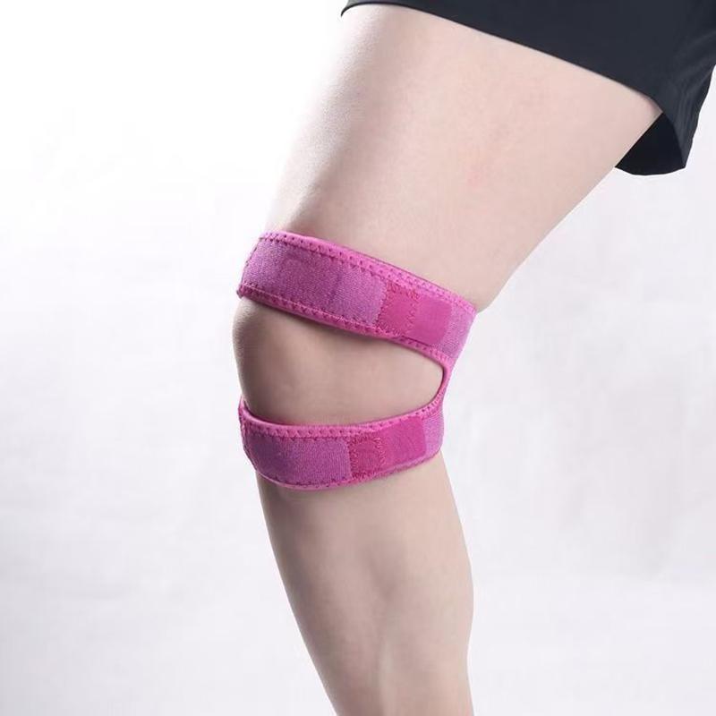 

1 Pcs Sports Kneepad Double Patellar Knee Patella Tendon Support Strap Brace Pad Protector Open Knee Wrap Band