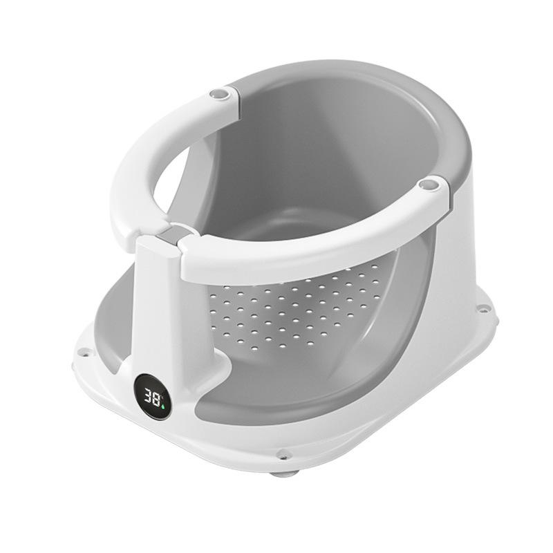 Sedile da Bagno per Neonati Chiuso: Sgabello per Sit-Up Antiscivolo per Neonati e Bambini Piccoli per un Bagnetto Sicuro
