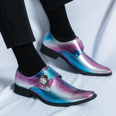 Fashion 2024 Mixed Colors Leather Men Shoes Casual British Style Loafers Slip-on High-end Designer Nightclub Formal Party Driving Shoes