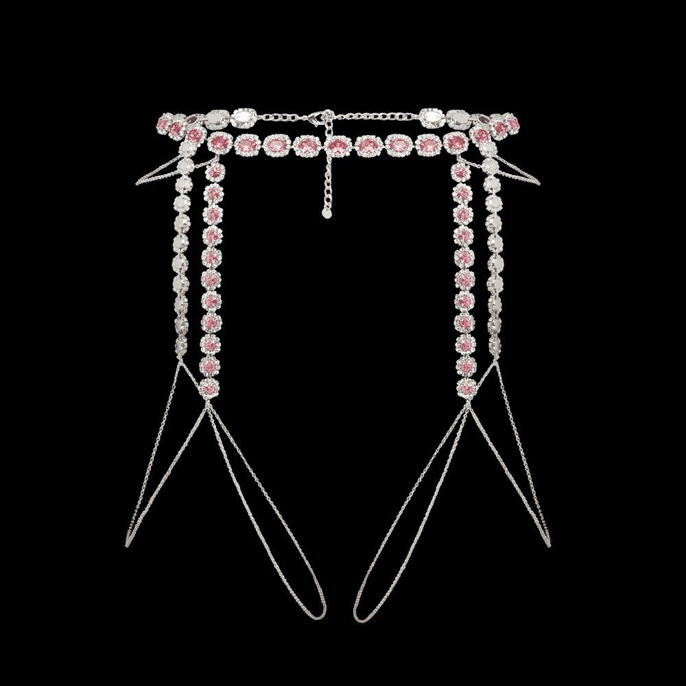 Multilayer Rhinestone Leg Chain Summer Sexy Bikini Body Chain Accessories Leg Chain