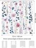 Bonhause Watercolor Floral Shower Curtain, Colorful Modern 72x72
