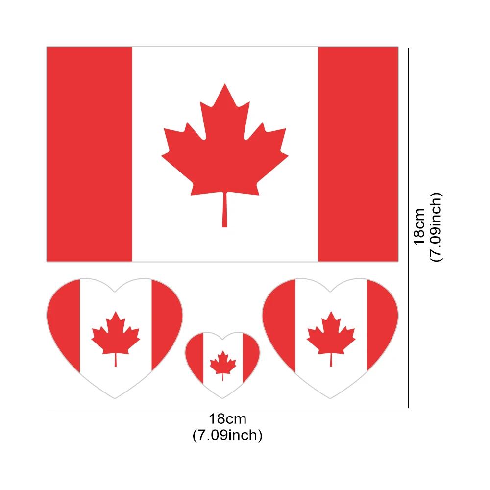 1set Various Canadian Flag Styling Sticker Leaf Red&White Car Stickers Decal History National Symbol of Canada Auto Accessories
