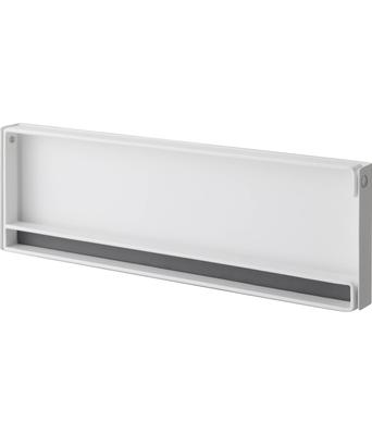 Yamazaki Magnetic Kitchen Paper Holder with W X D X Plate Compatible with Large Overseas Paper 4943 One-Hand Cut, White, Approx. 30.5cm 2.5cm 9.5cm H,