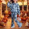 Kids Casual Long Sleeve Top and Pants 2-Piece Outfit Set for Boys Girls Everyday Wear