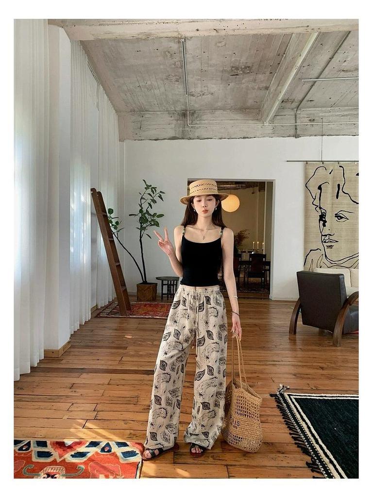 Rayon Sweet & Spicy Girl Beaded French Camisole Crop Top - Beautiful Back Sleeveless Innerwear