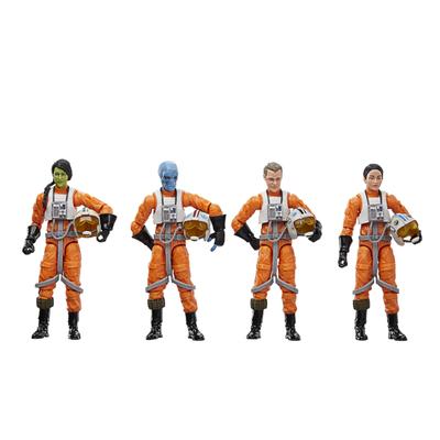 STAR WARS Collezione Vintage Pilota Ahsoka Action Figure da Collezione Pacco da 4 X-Wing 3,75 Pollici