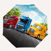 1 Stück LKW-Autobahn-Thema Hochwertiger Regenschirm, Automatisches Öffnen und Schließen, Multifunktionaler Regenschirm G0811329