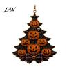 Small Halloween Gifts for Kids Tree Acrylic Hanging Ornament, Pumpkin Ghost Skull Seasonal Trick or Treat Party Supplies Decor, Spooky Pendant