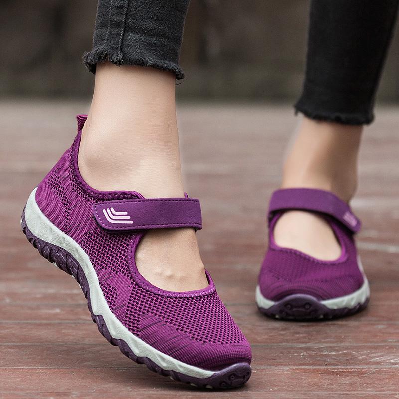 Fashion Women Flats Shoes Summer Mesh Sneakers Breathable Casual Shoes Women Loafers Lady Soft Walking Sneaker Boat Shoe Zapatos Mujer