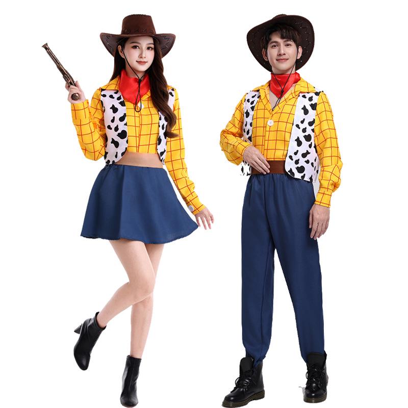 Halloween Toy Story Costume Hoodie for Adults & Kids - Woody Stage Performance Outfit