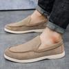 Fashion Lightweight Men Casual Shoes Lazy Shoes Male Breathable Slip-on Mens Suede Driving Shoes Comfortable Loafers Moccasins