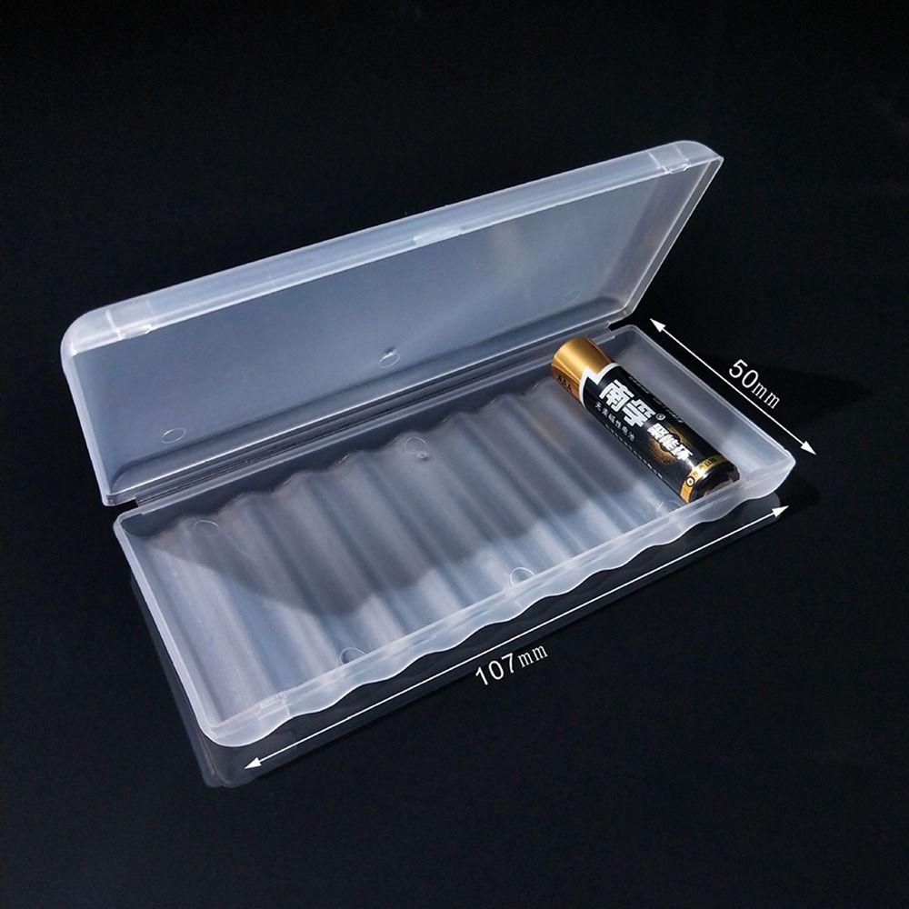 Clear Battery Storage Case Multi-slot Battery Storage Solution Portable Battery Box