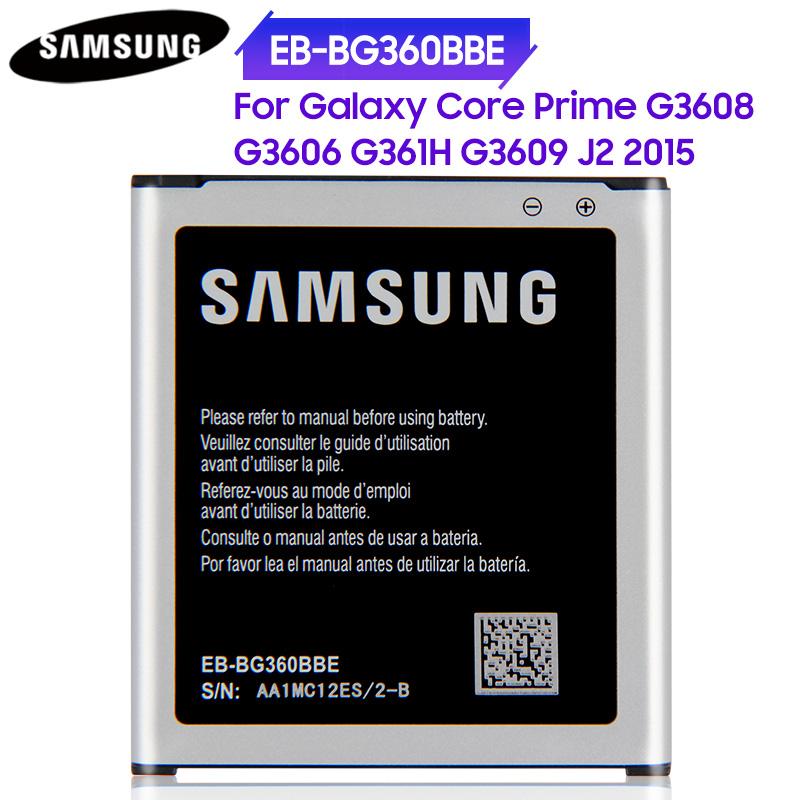 Original Replacement Battery EB-BG360CBC EB-BG360BBE EB-BG360CBE EB-BG360CBU For Samsung GALAXY CORE Prime G3608 G3609 G3606 With NFC 2000mAh