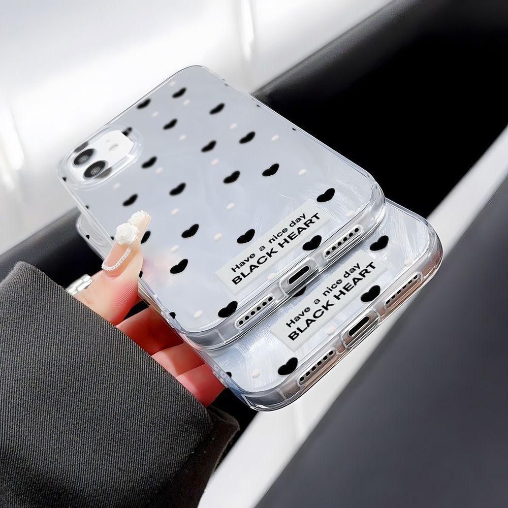 Simple Polka Dot Love Is Suitable for iPhone17promax Apple 16 Laser Mobile Phone Case 14/13 Large Hole 15.