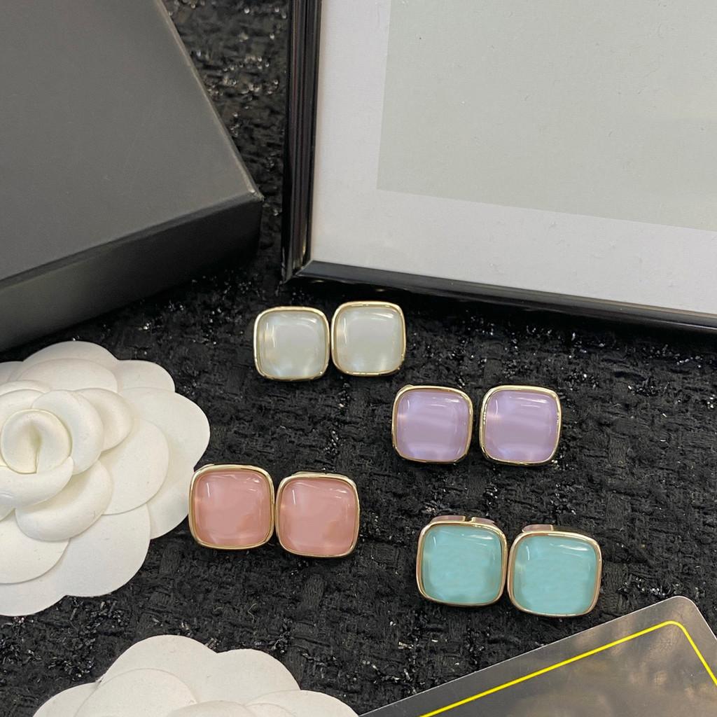 Transparent Sugar Earrings, 4-color Jelly Jewelry, Birthday Gift, High-quality , Free Shipping, Daily Sweet Dressing copper alloy