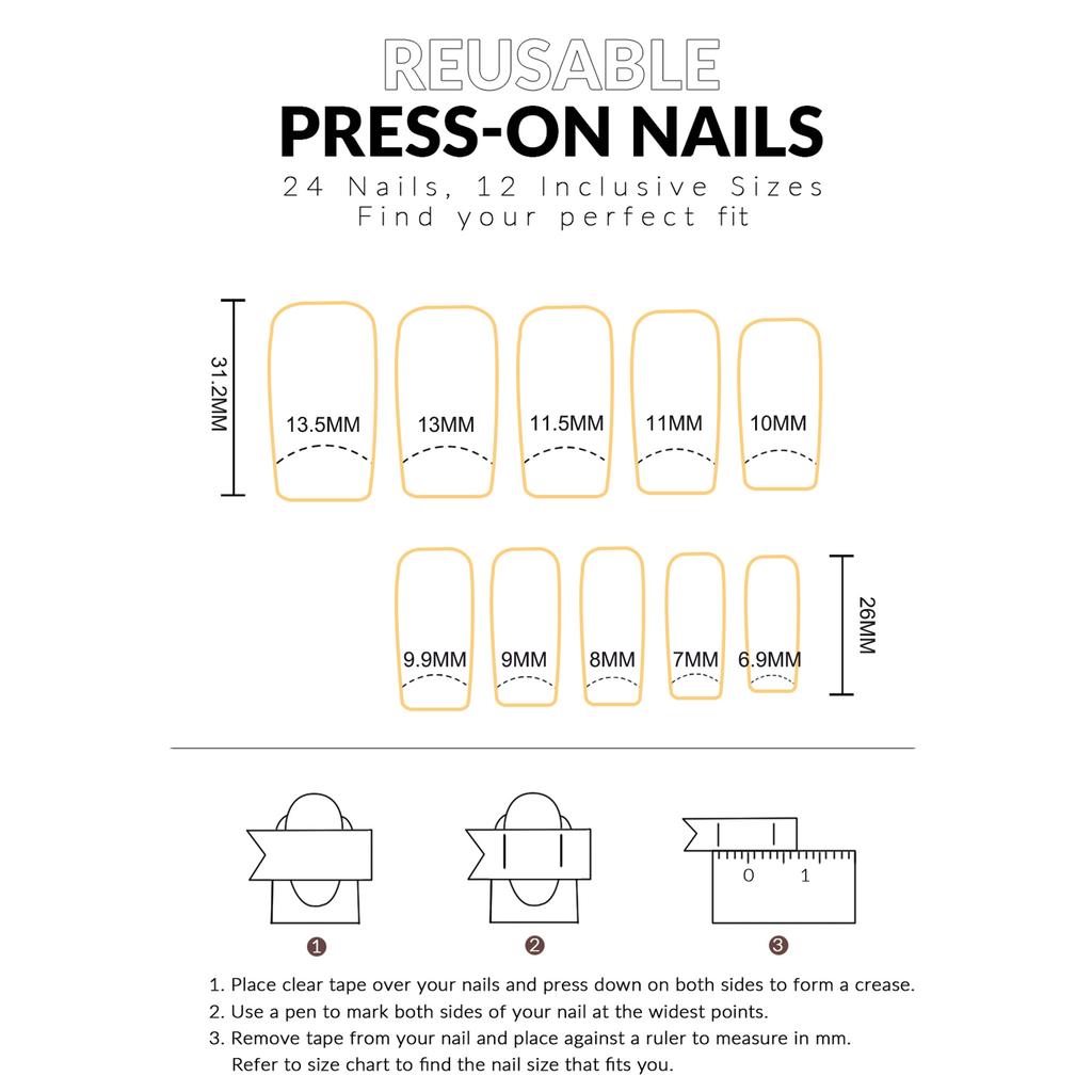 Pink Black False Nails with Star Printed Charming Comfortable To Wear Manicure Nails for Women and Girl Nail Salon