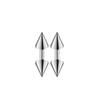 Stainless Steel Personality Fashion Sharp Cone Earrings Anti -Allergic Electroplating Earrings