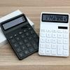 12-digit Large Lcd Display Calculator Standard Function Calculator With Solar & Battery Dual Power For Home Basic Desktop Office