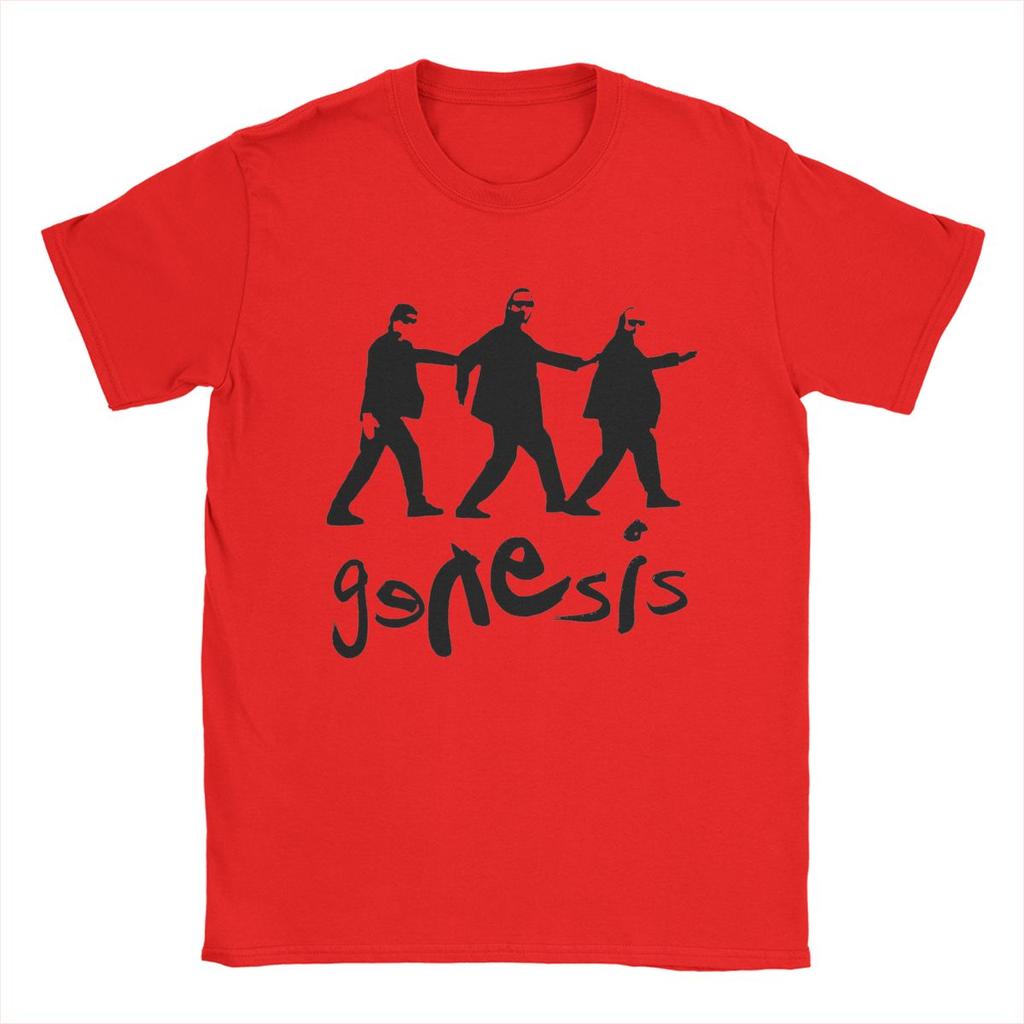 Men T-Shirt Genesis I Cant Dance Vintage Cotton Tee Shirt Short Sleeve T Shirt Round Neck Tops Summer