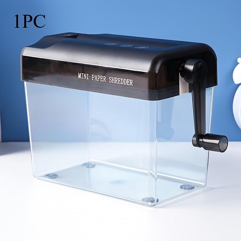 

1 шт. Простой в использовании ручной шредер для бумаги формата A4/A6 | Компактный дизайн с поперечной резкой, Нескользящее основание | Идеально подходит для офиса чёрный