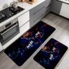Kylian Mbappe Flannel Kitchen Mat Christmas Soft Area Rug Non Slip Floor Carpet Home Decoration