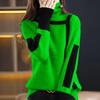 Dicker Damen Vintage Rollkragenpullover Oversized Strickpullover für Herbst Winter, Lässige Pullover Tops