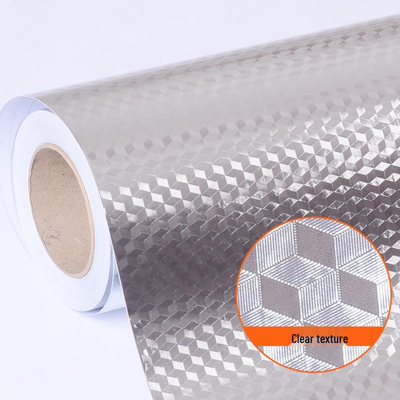 High-Temperature, Waterproof, Oil-Proof Kitchen Wall & Cabinet Stickers - Self-Adhesive Aluminum Foil