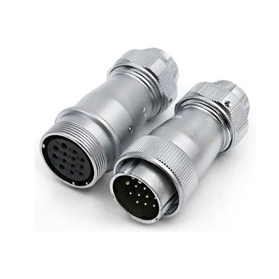 WEIPU WF32 TE+ZE 4 6 8 10 11 13 19Pin M32 Waterproof Power Signal Connector IP67 Male Plug Female Socket Quick Installation