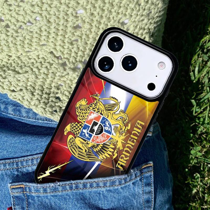 Armenia Coat Of Arms Flag Phone Case Cover for IPhone 11 12 13 14 15 16e 17 Pro Max Coque for IPhone 17 Air